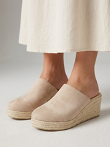 Women’s Espadrille Wedge Mule Sandals