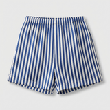 Pyjama femme en soie rayé manches courtes rayures marine