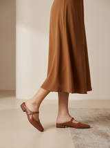 Women’s Leather Mule Flats