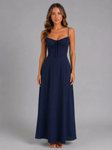 Robe longue à bretelles été femme