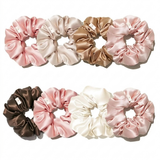 Lot de 8 chouchous en satin - Blush