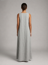 Vestido largo sin mangas línea A para mujer de verano
