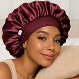 Double Layer Silk Hair Bonnet - Purple