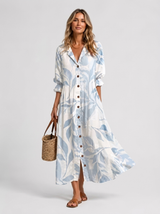 Robe chemise imprimée été femme