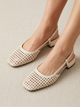 Women’s Woven Mid Heel Sandals