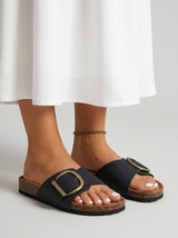 Sandalias cómodas con hebilla para mujer