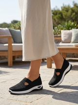 Chaussures orthopédiques en maille à enfiler pour femme