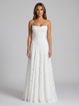 Robe longue sculptée texturée fleurie invitée mariage