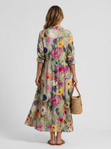 Robe chemise imprimée été femme