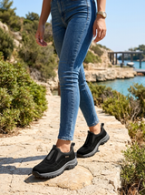 Zapatos ortopédicos para caminar sin cordones para mujer