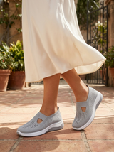 Chaussures orthopédiques en maille à enfiler pour femme