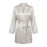Women's Satin Robe - Pink