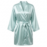 Women's Satin Robe - Pink