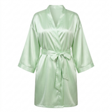 Women's Satin Robe - Pink