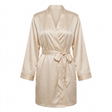 Women's Satin Robe - Pink