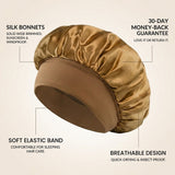 Satin Hair Bonnet - Gold
