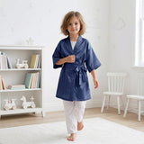 Kids Satin Sleep Robe - Pink