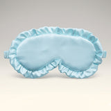 Silk Ruffle Sleep Mask - White