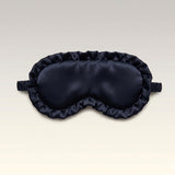 Silk Ruffle Sleep Mask - White