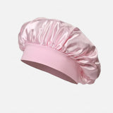 Gorro de Satén para el Cabello Protección para Dormir Azul Marino