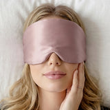 Masque de sommeil en velours femme luxe gris