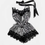 Velvet Lace Lingerie Set