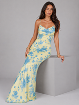 Vestido maxi floral para mujer verano
