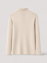 Ribbed polo knit top – Nude & Nero