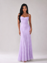Sweetheart Neck Slip Maxi Dress Evening Women