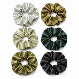 Lot de 6 chouchous en satin - Forêt