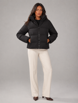 Zip Front Belted Jacket for Women