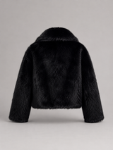 Cropped Faux Fur Jacket for Women