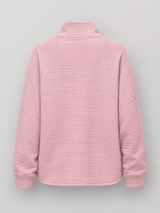 Ribbed Half Zip Pullover for Women