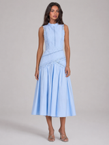 Sleeveless Lace Midi Dress Cocktail Women