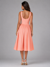 Vestido midi floral de verano para mujer