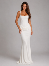 Vestido maxi bodycon con corsé para mujer de noche