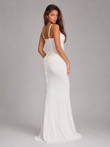 Vestido maxi bodycon con corsé para mujer de noche