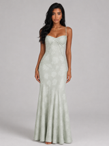 Sweetheart Neck Slip Maxi Dress Evening Women