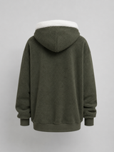 Sherpa-Lined Hooded Puffer Jacket for Women