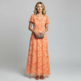 Women’s Floral Maxi Dress – Soft Chiffon Feel