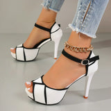 Women’s Pattern Leather Heels
