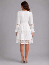 Women’s Lace Trim Midi Dress – Summer Occasion Style