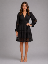 Women’s Lace Trim Midi Dress – Summer Occasion Style