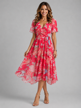 Women’s V-Neck Summer Dress – Flowing Silhouette