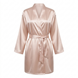 Women's Satin Robe - Pink