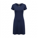 Women's Short Sleeve Nightgown - Black