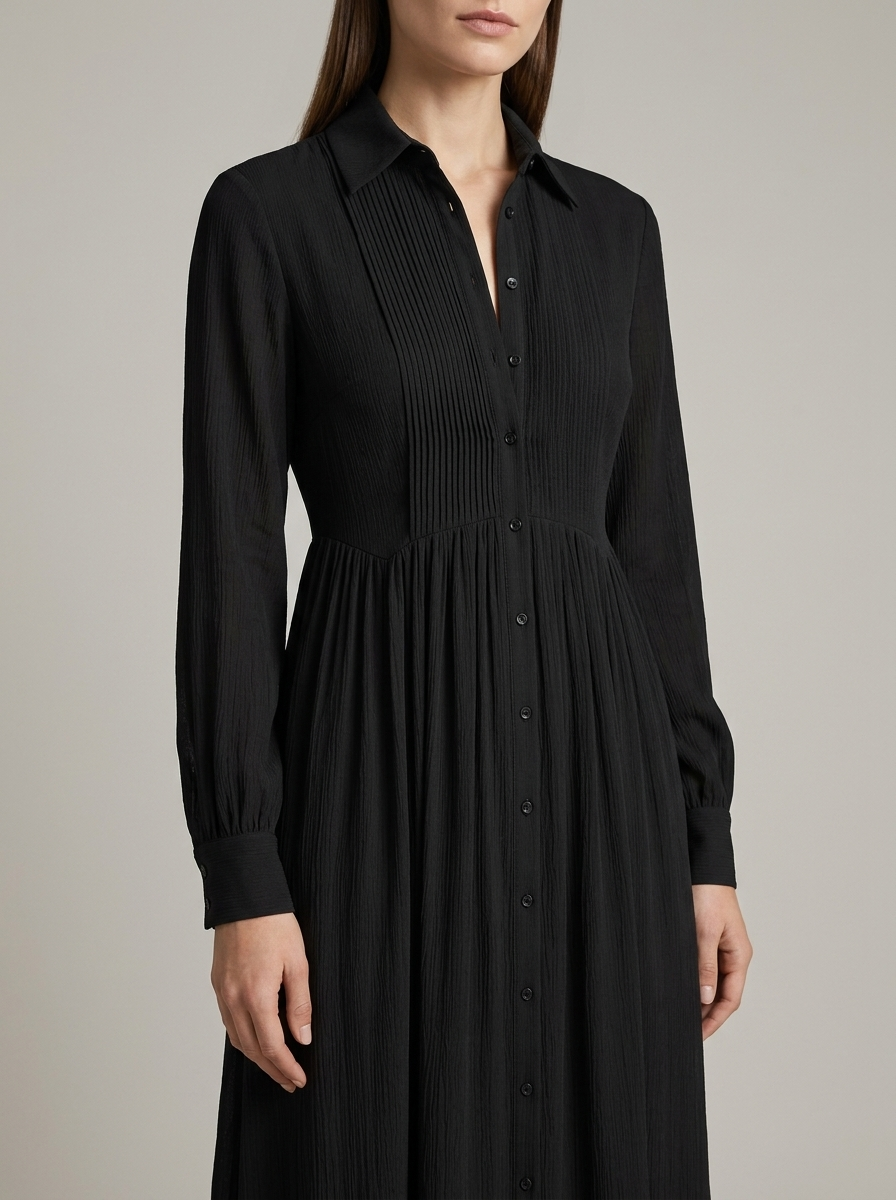 Lightweight Button Front Maxi Shirt Dress Summer Women