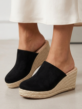 Women’s Espadrille Wedge Mule Sandals