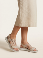 Sandalias cómodas trenzadas para mujer