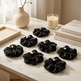Lot de 8 chouchous en satin - Blush